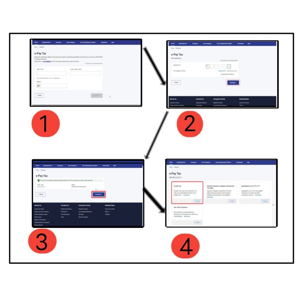 आधार कार्ड और पैन कार्ड लिंक स्क्रिनसॉट 