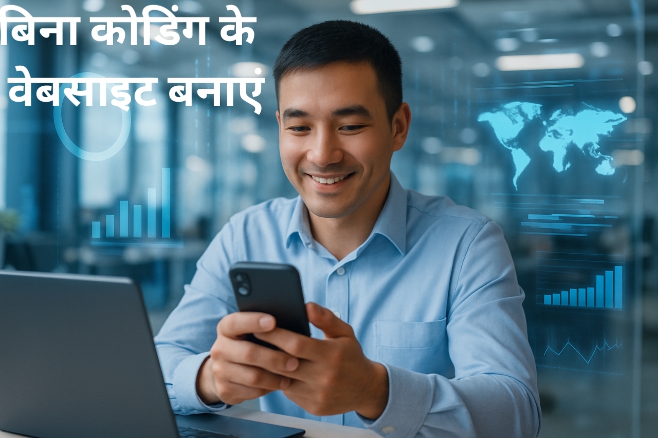 मोबाइल से 2025 में बिना कोड लिखे बनाएं अपनी प्रोफेशनल वेबसाइट