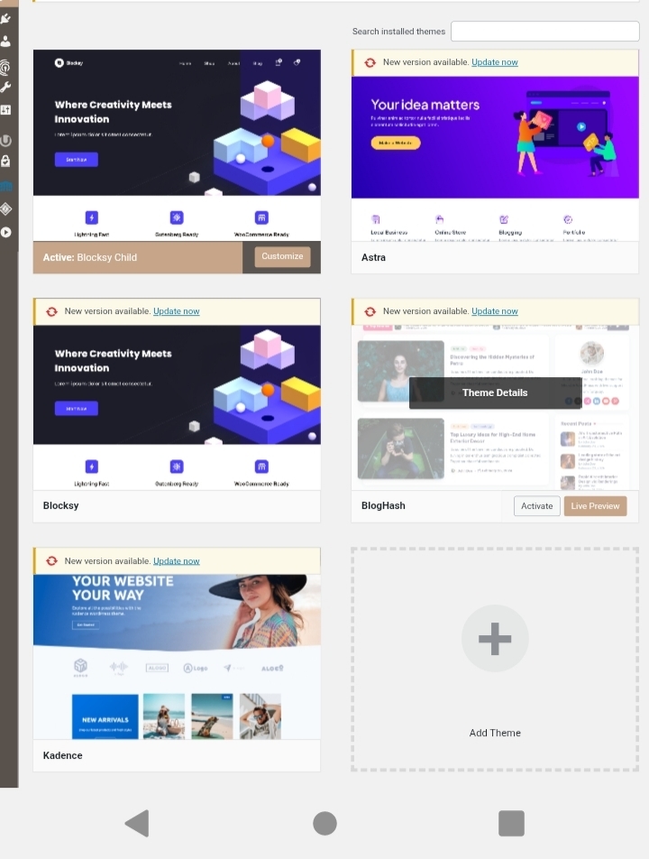 Websaite thim स्क्रीनशॉट इमेज